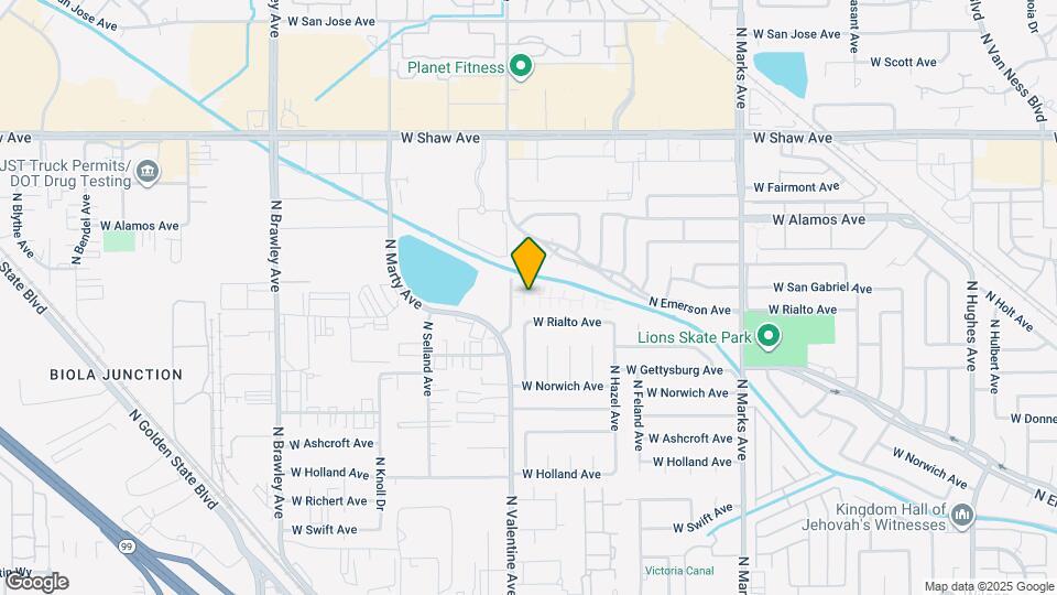 4504 N Valentine Ave Mapa y Detalles de la Ubicación