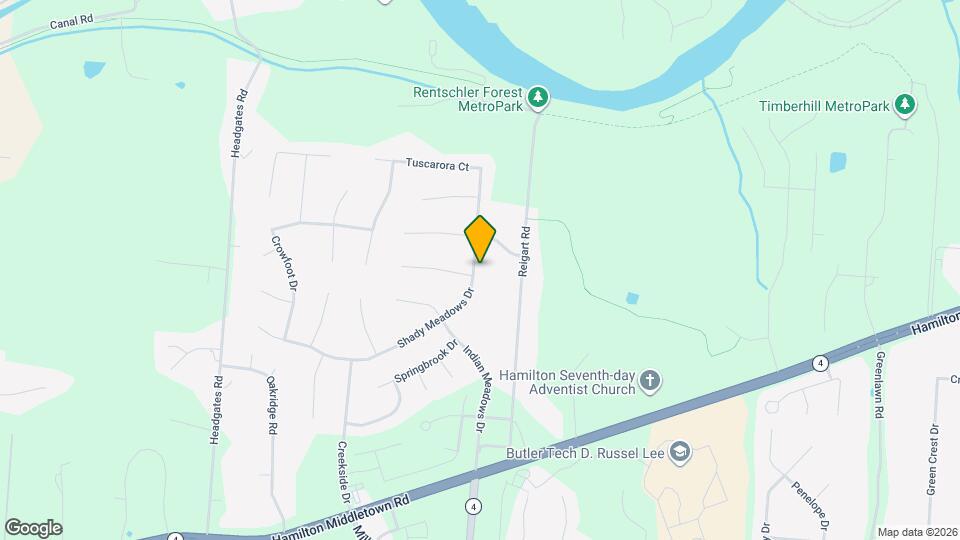 5416 Shady Meadows Dr Map and Location Details