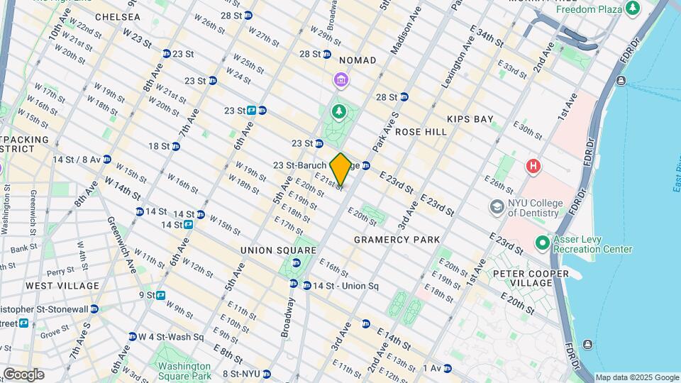 48 E 21st St Mapa y Detalles de la Ubicación