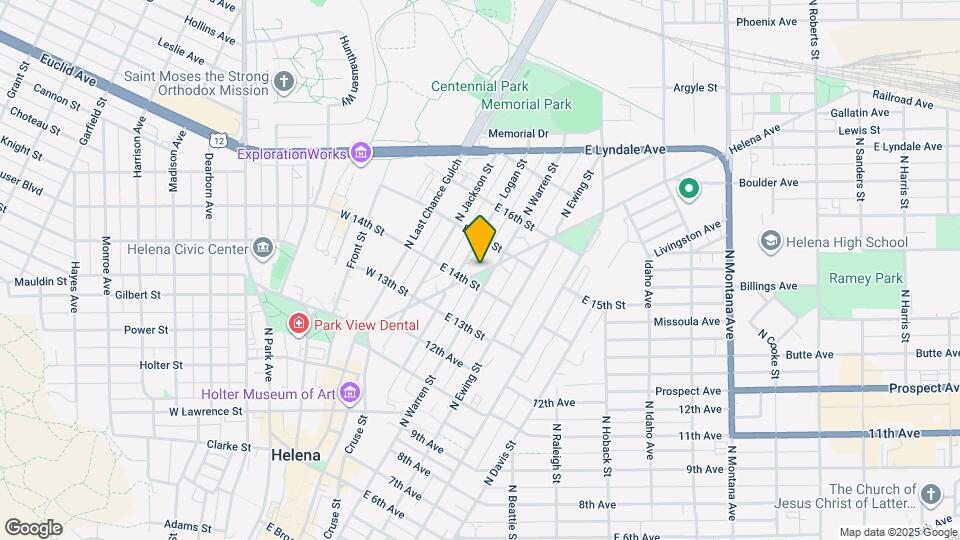 938 N Park Ave Map and Location Details