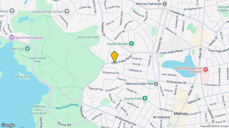 51 Lynn Fells Pkwy Map and Location Details