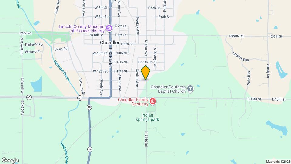 1307 S Iowa Ave Map and Location Details