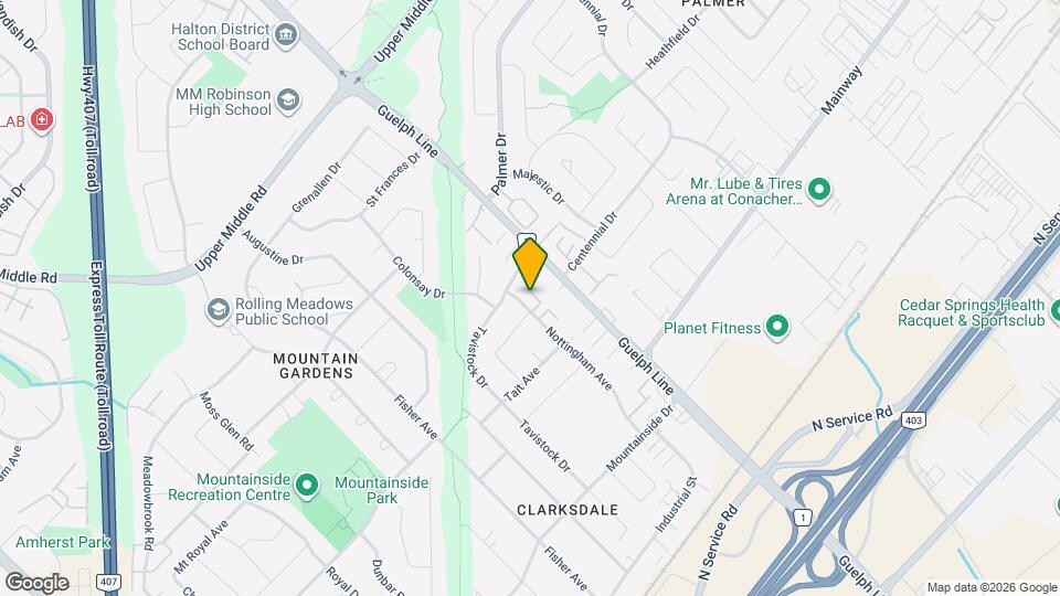 2 BED - 1 BATH - BURLINGTON - FREEHOLD TOWNHOUSE Map and Location Details