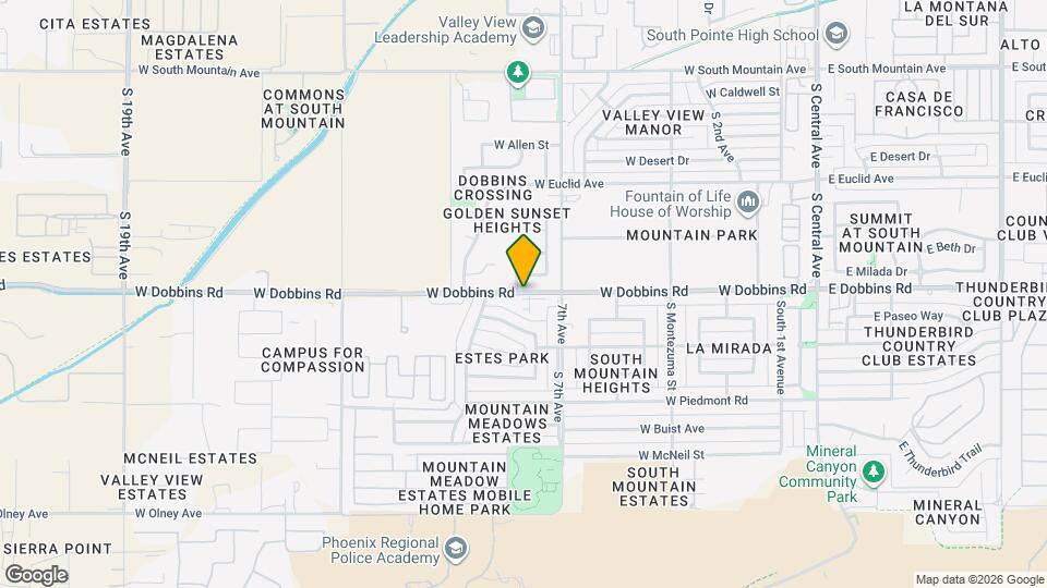 825 W Dobbins Rd Map and Location Details