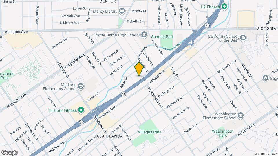 3460 Washington St Map and Location Details