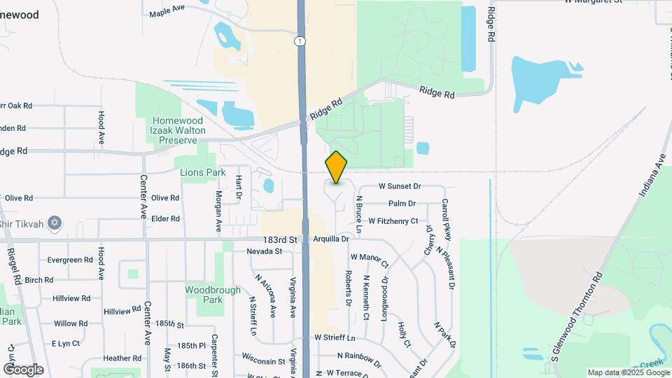 900 W Sunset Dr Map and Location Details