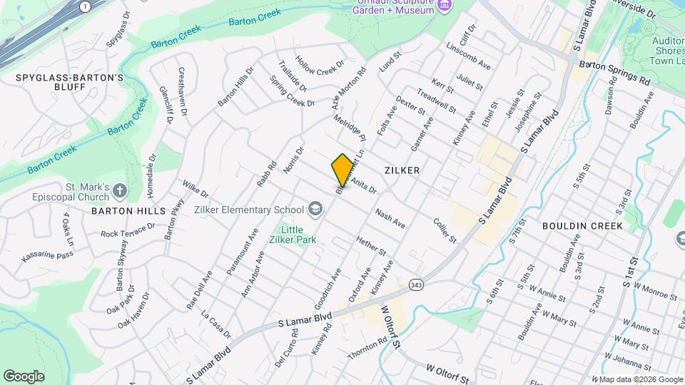 1717 Bluebonnet Ln Map and Location Details