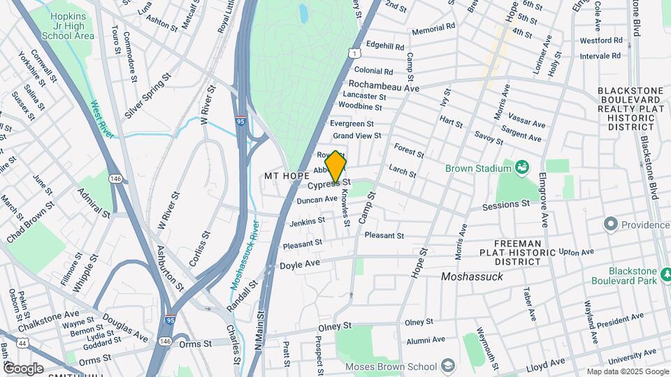 61 Cypress St, Unit 2 Map and Location Details
