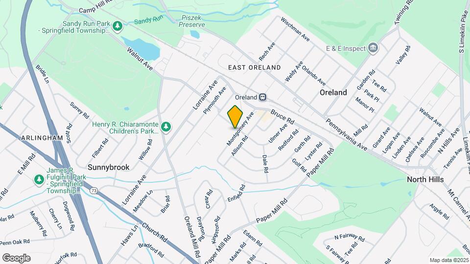 201 Montgomery Ave Map and Location Details