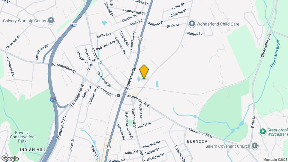 574A Burncoat St Map and Location Details