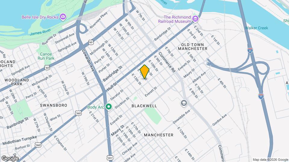 115 E 12th St Mapa y Detalles de la Ubicación