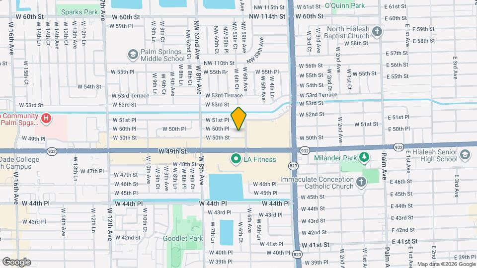 631 W 50th St Map and Location Details