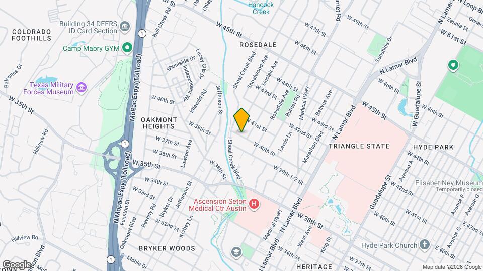 1604 W 40th St Map and Location Details