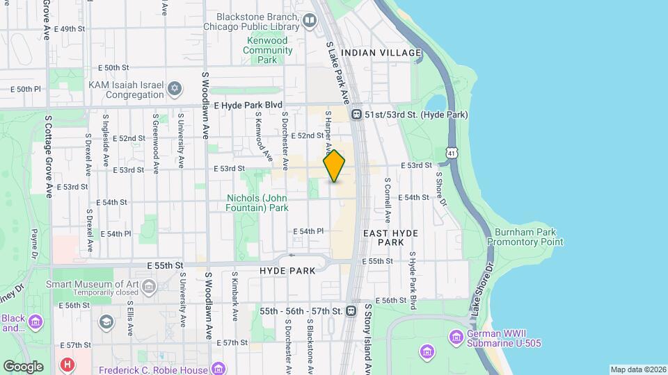 5327 S Harper Ave Map and Location Details