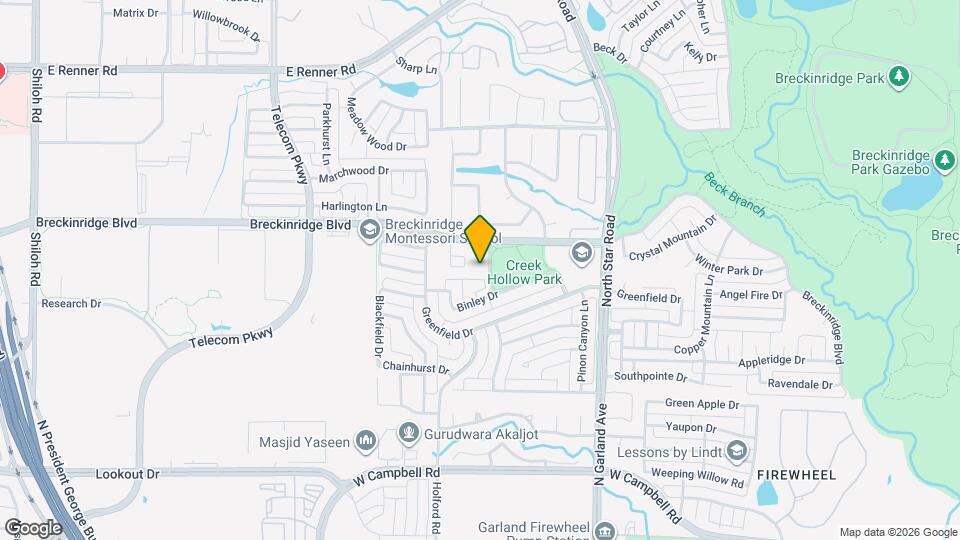 3013 Brookvale Dr Mapa y Detalles de la Ubicación