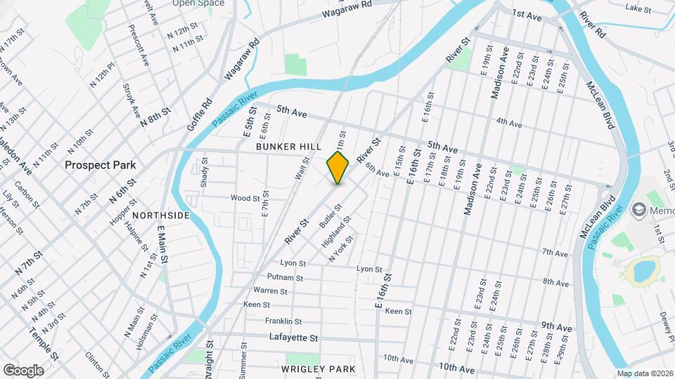 542 River St Map and Location Details