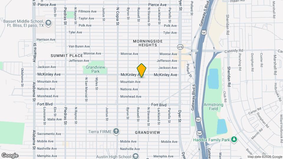 3611 Mountain Ave Map and Location Details