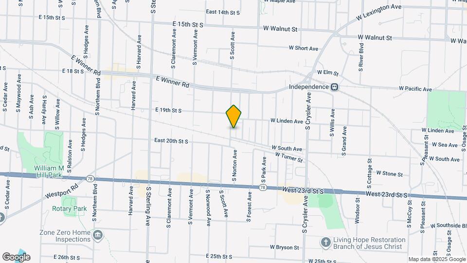 1917 S Scott Ave Map and Location Details