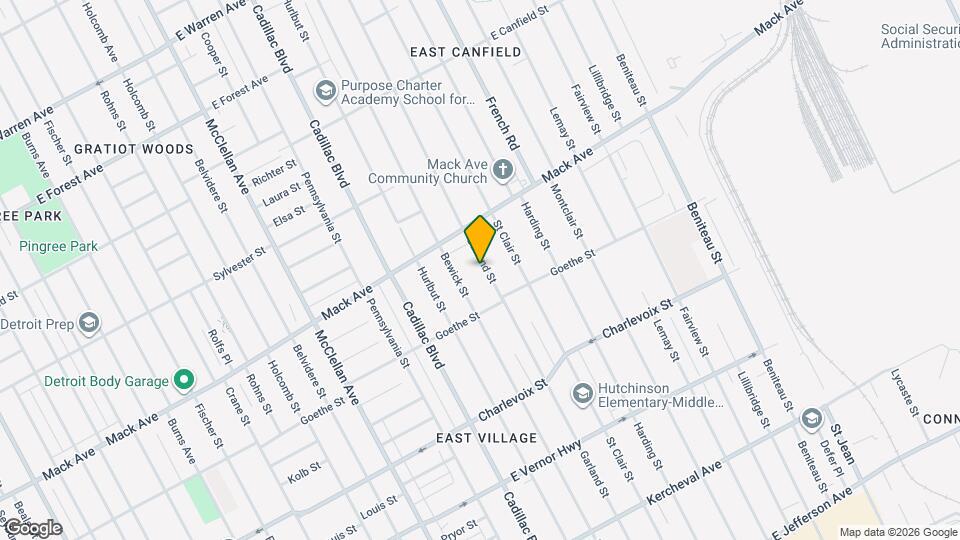 3491 Garland St Map and Location Details