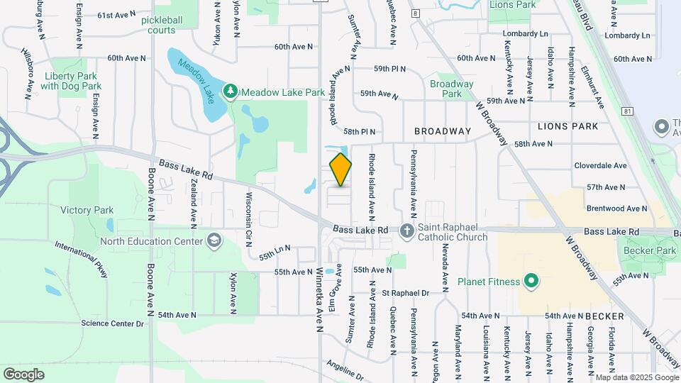 5648 Winnetka Ave N Map and Location Details