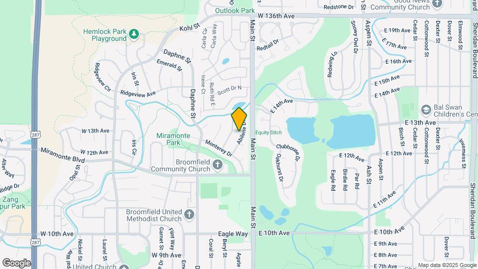 1405 Abilene Dr Map and Location Details