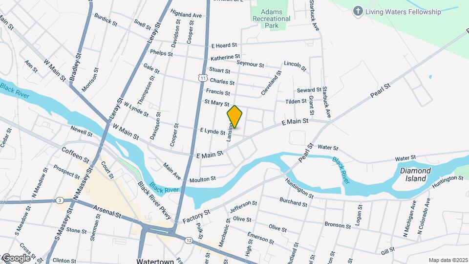 207 E Lynde St Map and Location Details