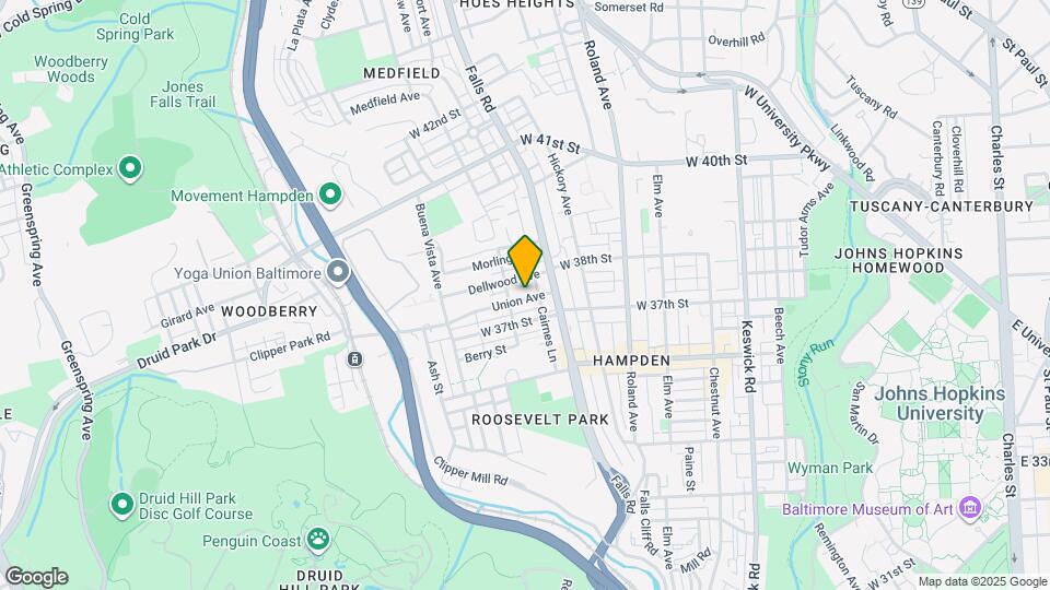 1222 Union Ave Map and Location Details