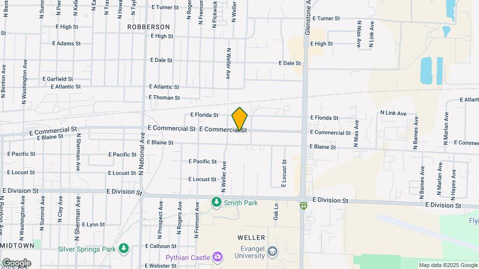 1524 E Commercial St Map and Location Details