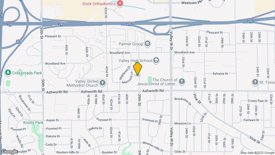 1040 39th St Map and Location Details