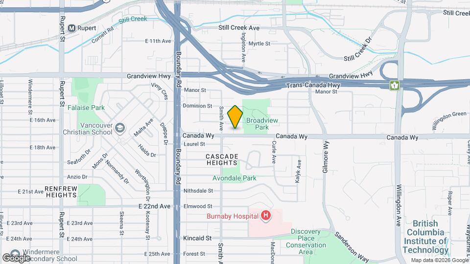 3839 Canada Way Map and Location Details