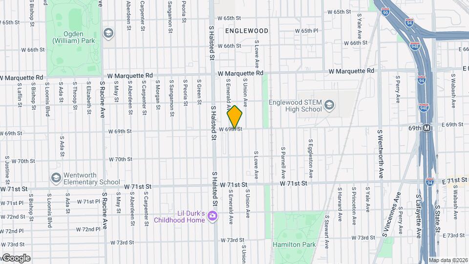 725 W 69th St Map and Location Details