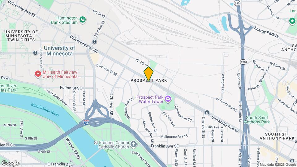2900 University Ave SE Map and Location Details