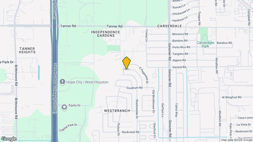 10451 N Fallen Bough Dr Map and Location Details