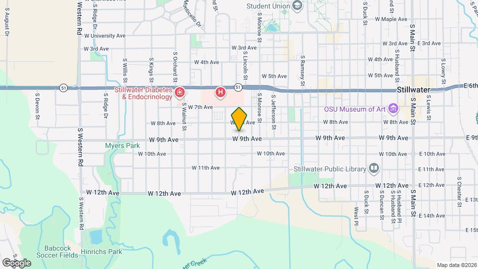 823 S Blakely St Map and Location Details