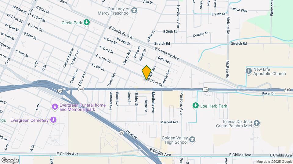 1552 W 21st Map and Location Details