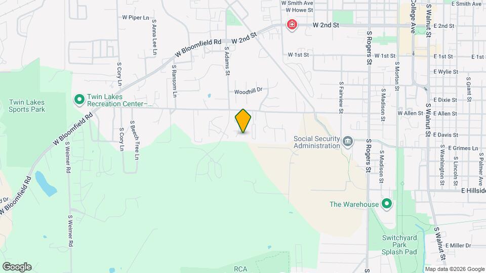 1441 W Allen St Map and Location Details