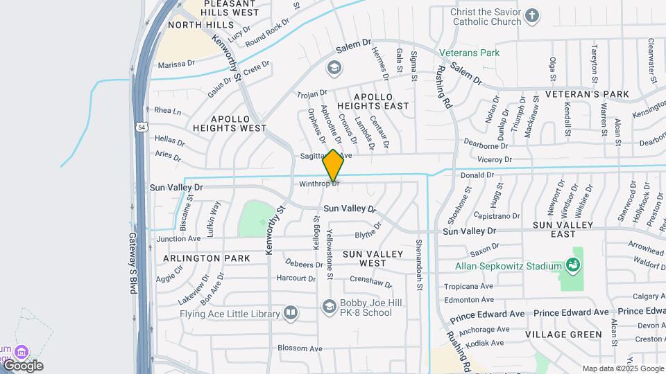 4904 Winthrop Dr Map and Location Details