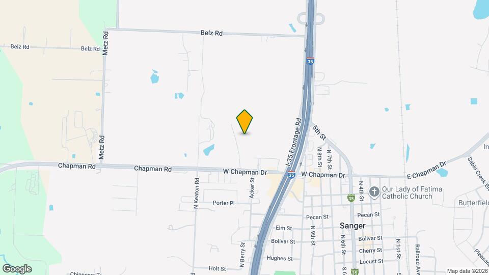 Birchway Sanger Map and Location Details