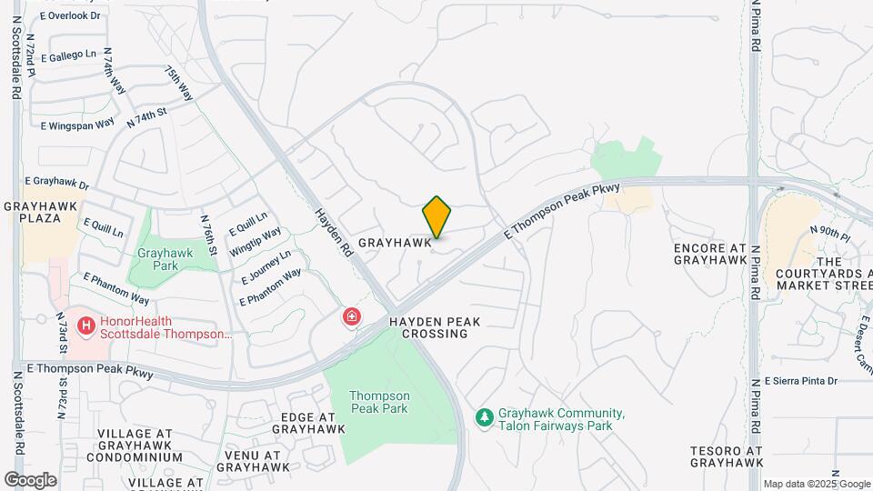 20802 N Grayhawk Dr Mapa y Detalles de la Ubicación