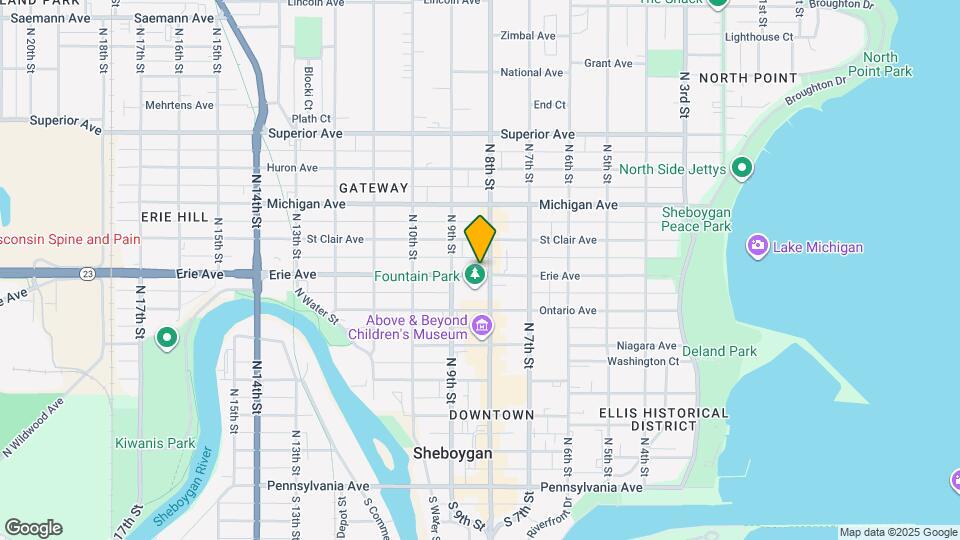 810 Erie Ave Mapa y Detalles de la Ubicación