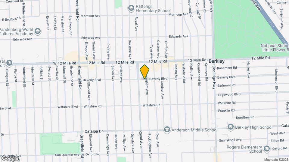 3185 Buckingham Ave Map and Location Details