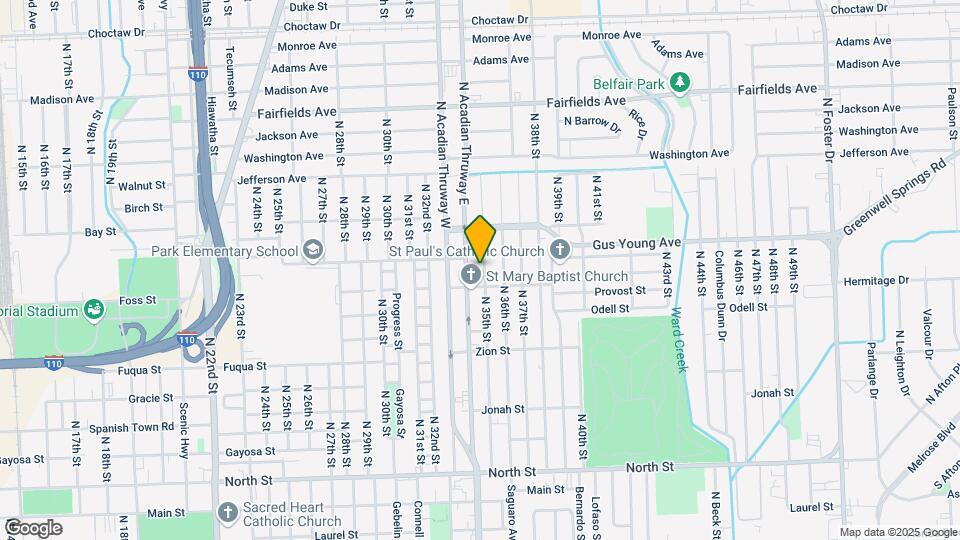 1409 N 35th St Map and Location Details