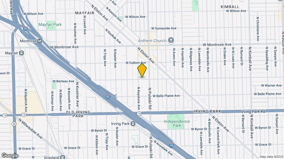 4021 W Berteau Ave Map and Location Details