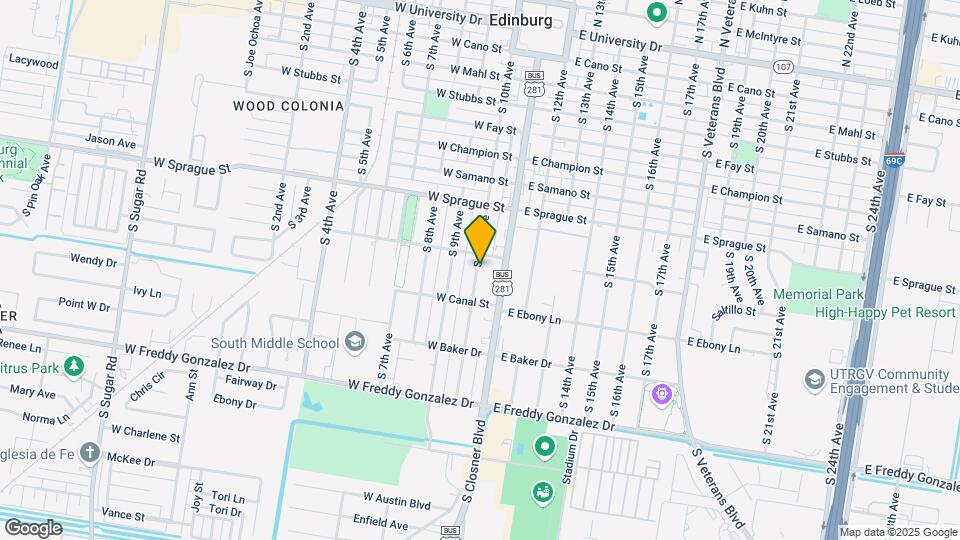 1014 S 10TH St Mapa y Detalles de la Ubicación