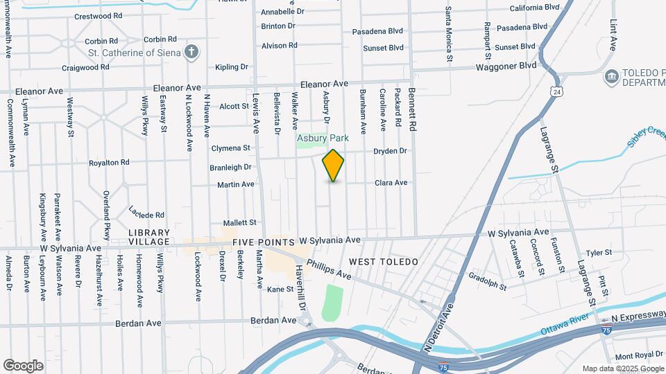 4130 Asbury Dr Map and Location Details