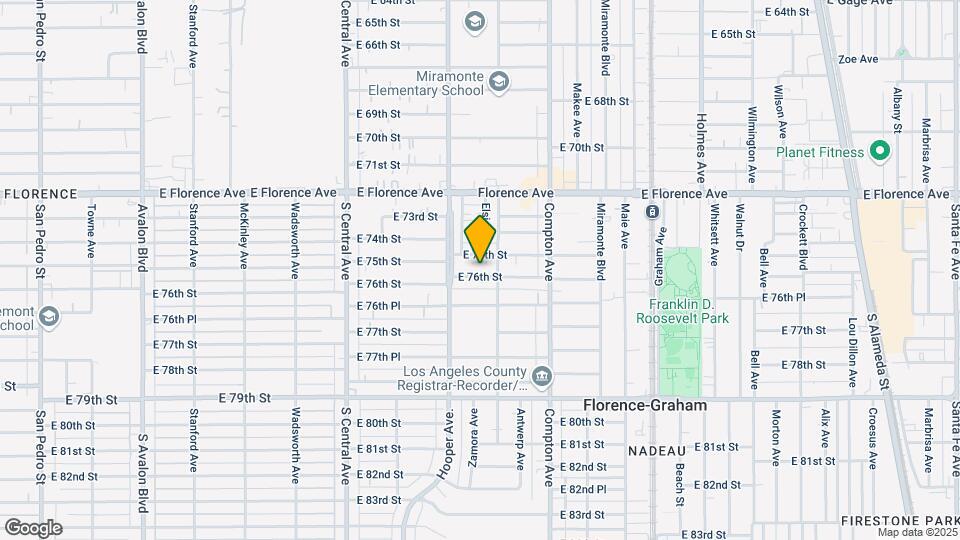 1335 E 76th St Map and Location Details