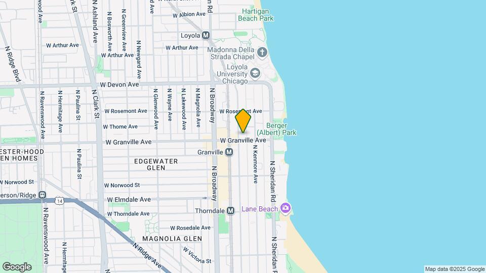 1064 W Granville Ave, Unit 13 Map and Location Details