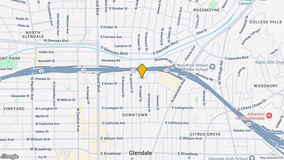 604 N Isabel St Map and Location Details