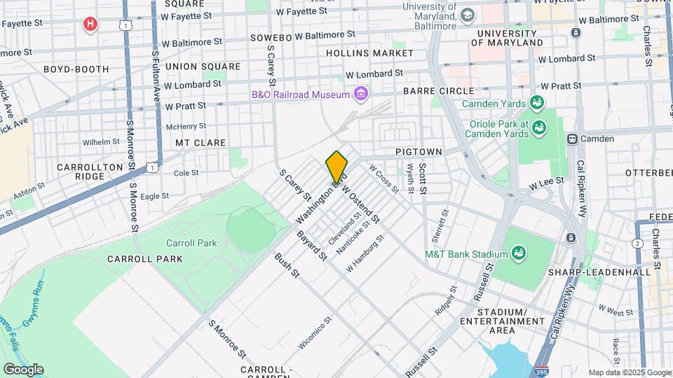 1213 Washington Blvd Map and Location Details