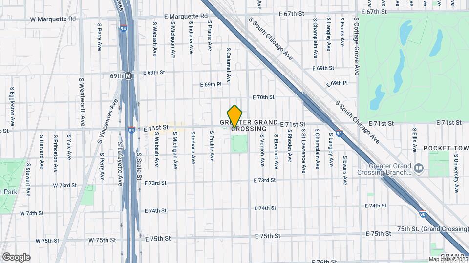 7109-7119 S Calumet Ave Map and Location Details